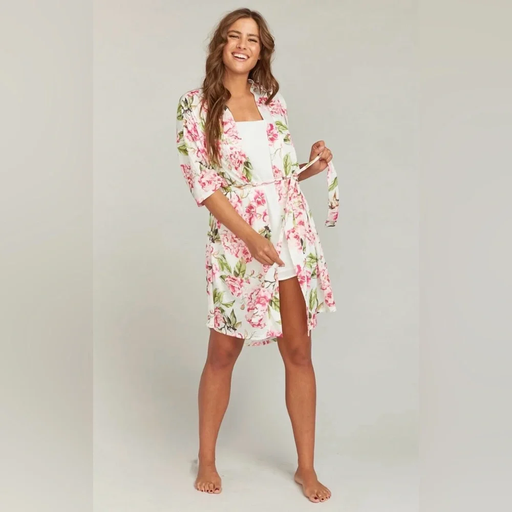 Show Me Your Mumu Brie Robe Garden of Blooms Floral Kimono One Size